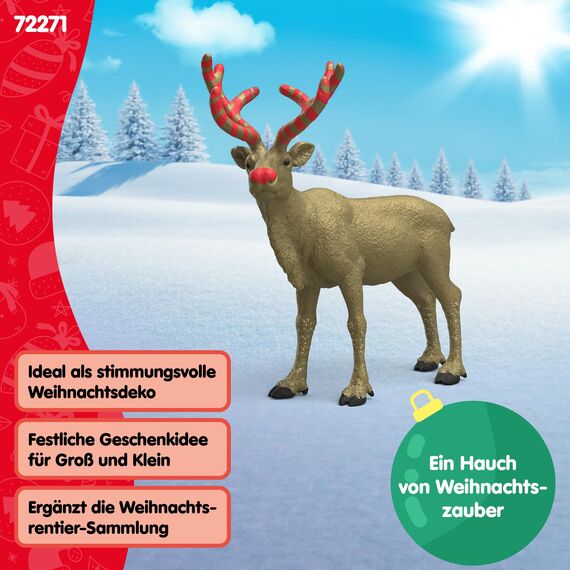schleich FARM WORLD | Goldenes Jubiläums Rentier 72271 | detailgetreue Sammelfigur | Sonderbemalung in Gold und Glitzer | tolles Geschenk für Kinder & Sammler | Spielfigur ab 3 Jahren | 13 x 5 x 12 cm