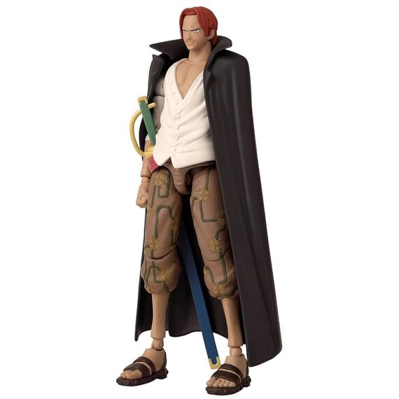 Bandai – Anime Heroes – One Piece – Figur Shanks der Rote 17 cm – Gelenkfigur – Offizielle One Piece Lizenz – Gelenkige Shanks-Figur – Spielzeug für Kinder ab 4 Jahren – 36935