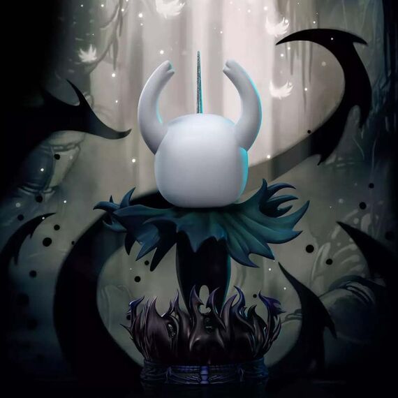 DEXSHUN Hollow Anime Figur Spiel Hollow Silksong Figuren Serie Cool Kleine Statue PVC Merchdiese Deko Figure Merch Ornamente Geschenk 11cm