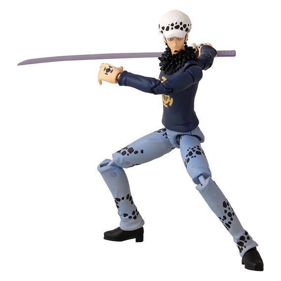 BANDAI – Anime Heroes – One Piece – Anime Heroes-Figur 17 cm – Trafalgar Law – Gelenkfigur Law One Piece – Offizielle Lizenz – Spielzeug für Kinder ab 4 Jahren – 36937