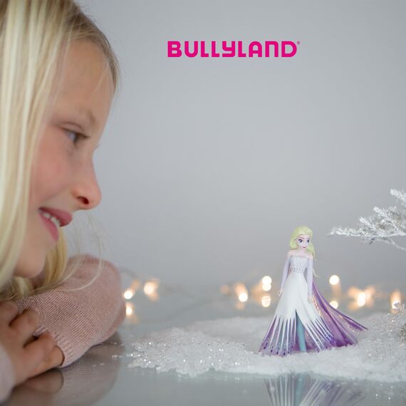 Bullyland 13446 - Spielfiguren Set Prinzessin Elsa, Anna und Olaf aus Walt Disney Die Eiskönigin, detailgetreu, ideal als kleines Geschenk für Kinder ab 3 Jahren