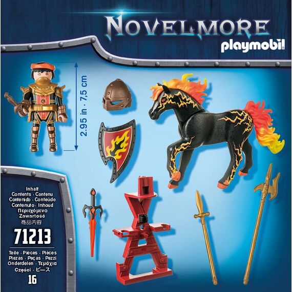 PLAYMOBIL Novelmore 71213 Burnham Raiders - Feuerritter, Spielzeug für Kinder ab 4 Jahren