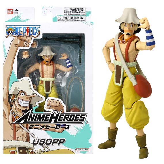 BANDAI – Anime Heroes - One Piece - Anime Heroes Figur 17 cm - Usopp - 37005
