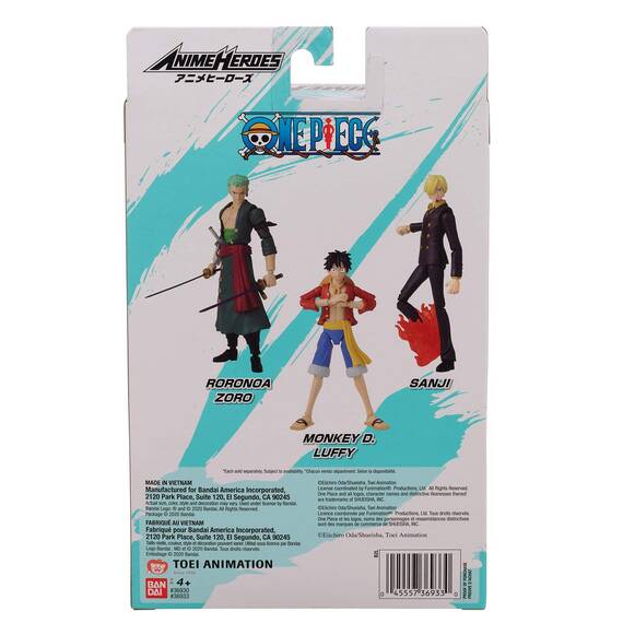 BANDAI – Anime Heroes – One Piece – Anime Heroes Figur 17 cm – Sanji – 36933