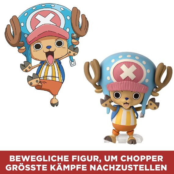 Bandai – Anime Heroes – One Piece – Anime Heroes-Figur 7 cm – Tony Tony Chopper – Gelenkfigur Chopper One Piece – Offizielle Lizenz – Spielzeug für Kinder ab 4 Jahren – 36936