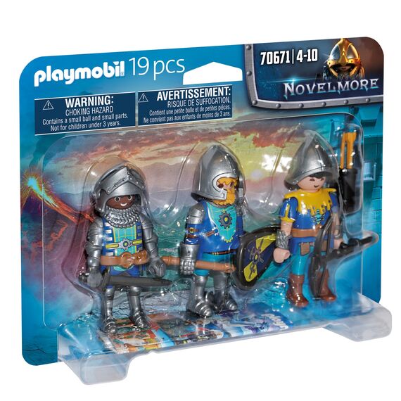 PLAYMOBIL Novelmore 70671 3er Set Novemore-Ritter, Ab 4 Jahren