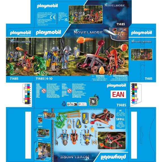 PLAYMOBIL | Novelmore | Duell zwischen Novelmore-Rittern und Burnham Raiders | Spielzeug für Kinder ab 4 Jahren | 71485