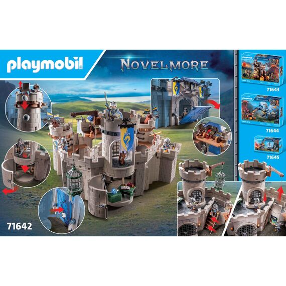 PLAYMOBIL Novelmore 71642 Arwynns Burg, Ritterburg, inklusive DREI Rittern und zahlreichen Accessoires für realistische Gefechte, actionreiches Spielzeug für Kinder ab 4 Jahren