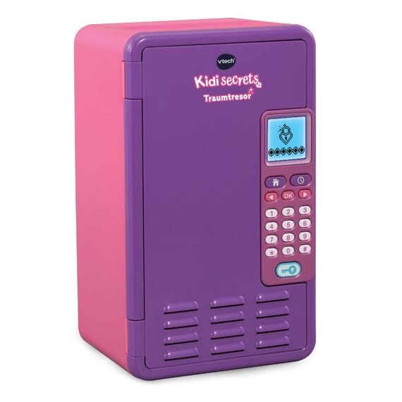 VTech Kidisecrets Traumtresor – Tresor mit Zahlencode zum Aufbewahren von Geheimnissen – Mit Spielen, Musik und Aufklebern – Für Kinder von 6-12 Jahren, Lila - German Version/Deutsche Version