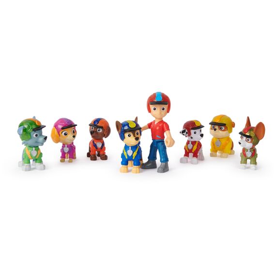 PAW Patrol Jungle Pups – Spielfiguren-Geschenkset mit 7 Hundefiguren und 1 Ryderfigur zum Sammeln, Spielzeugfiguren, Spielzeug geeignet für Kinder ab 3 Jahren