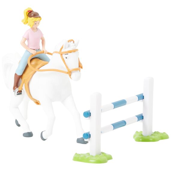 CRAZE BIBI & TINA Turnierset mit Reiterin Pferd Bibi und Sabrina inkl. Reitzubehör Spielfiguren zum Sammeln 14165