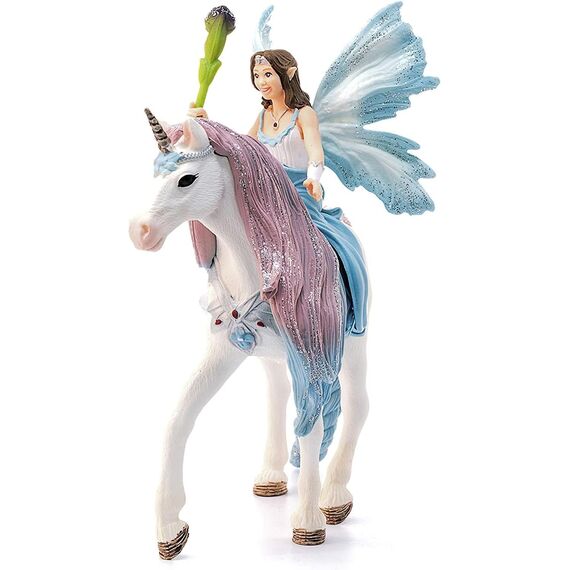 SCHLEICH BAYALA | Eyela mit Einhorn 70569 | Elfe mit Zepter & Einhorn mit Magnet | tolles Geschenk für Mädchen und Jungen | schöne Sammelfiguren | Spielfigur ab 5 Jahre | Set aus 3 Teilen