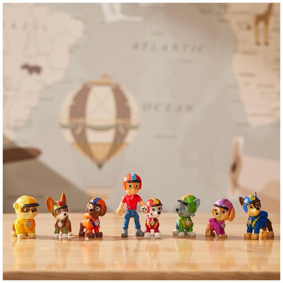 PAW Patrol Jungle Pups – Spielfiguren-Geschenkset mit 7 Hundefiguren und 1 Ryderfigur zum Sammeln, Spielzeugfiguren, Spielzeug geeignet für Kinder ab 3 Jahren