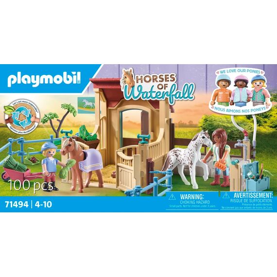 PLAYMOBIL Horses of Waterfall 71494 Reitstall, aufregende Reitabenteuer auf der Waterfall Ranch, mit vielfältigem Zubehör, detailreiches Spielzeug für Kinder ab 4 Jahren