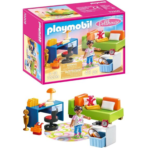 PLAYMOBIL Dollhouse 70209 Jugendzimmer mit Mädchenfigur und Zubehör, Ab 4 Jahren
