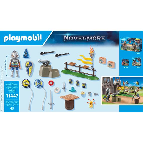 PLAYMOBIL Novelmore 71447 Rittergeburtstag, actionreiche Feier mit Prinz Arwynn, spannenden Duellen und vielfältigem Zubehör, nachhaltiges Spielzeug für Kinder ab 4 Jahren