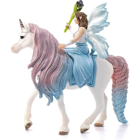SCHLEICH BAYALA | Eyela mit Einhorn 70569 | Elfe mit Zepter & Einhorn mit Magnet | tolles Geschenk für Mädchen und Jungen | schöne Sammelfiguren | Spielfigur ab 5 Jahre | Set aus 3 Teilen