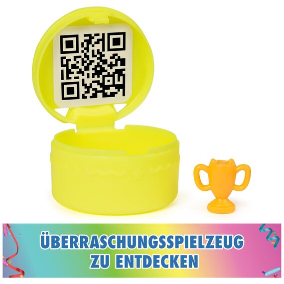 DREAMWORKS GABBY'S DOLLHOUSE - 15-teiliges Purrfect Party Puppenhaus Spielset im Regenbogen-Look, über 60cm mit Gabby-Figur, Möbeln und Geräuscheffekten, ab 3 Jahren