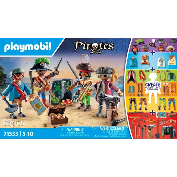 PLAYMOBIL | Pirates | MyFigures | kreatives Zusammenstellen eigener Piratenfiguren | Spielzeug für Kinder ab 5 Jahren | 71533