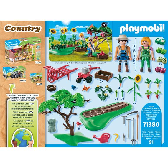 PLAYMOBIL Country 71380 Starter Pack Bauernhof Gemüsekarten, ab 4 Jahren