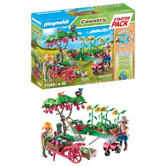 PLAYMOBIL Country 71380 Starter Pack Bauernhof Gemüsekarten, ab 4 Jahren
