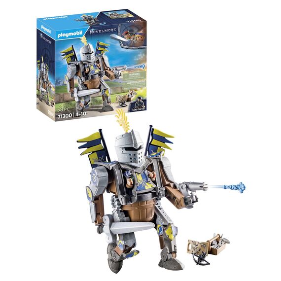 PLAYMOBIL | Novelmore | Ritter Gizmo Crafton und Sein starker Kampfroboter | Spielzeug für Kinder ab 4 Jahren | 71300