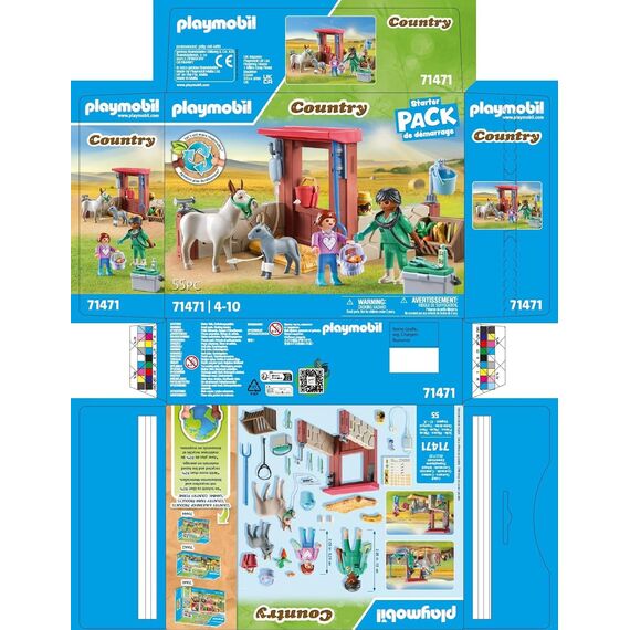 PLAYMOBIL | Country | Tierarzteinsatz bei den Eseln |Spielzeug für Kinder ab 4 Jahren | 71471