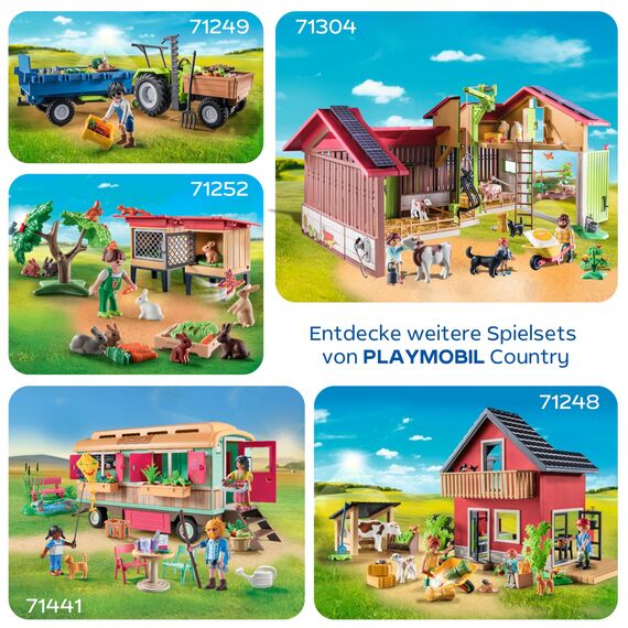 PLAYMOBIL | Country | Tierarzteinsatz bei den Eseln |Spielzeug für Kinder ab 4 Jahren | 71471