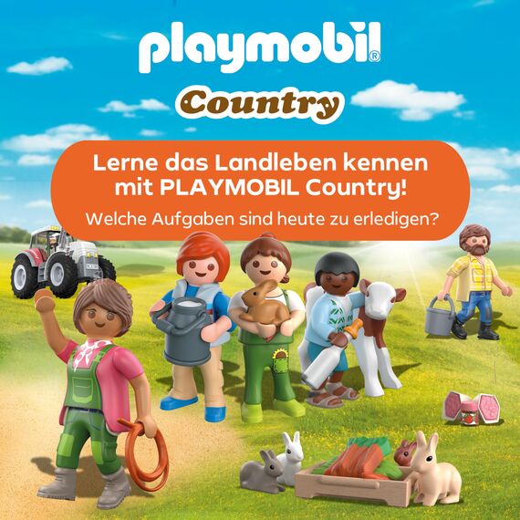 PLAYMOBIL | Country | Tierarzteinsatz bei den Eseln |Spielzeug für Kinder ab 4 Jahren | 71471