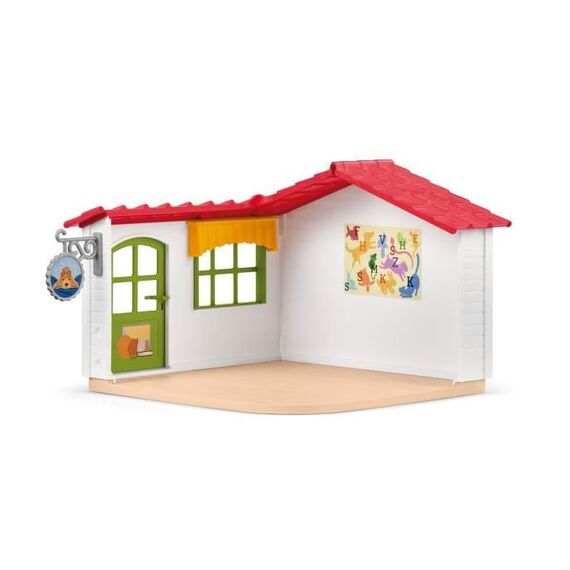 SCHLEICH Farm World | Tierhotel 42607 | Set inkl. Haus, Stall, Pflegerin, Hund, Katze, Meerschweinchen & Zubehör | tolles Geschenk für Jungen und Mädchen | Bauernhof Spielzeug ab 3 Jahre | 54 Teile