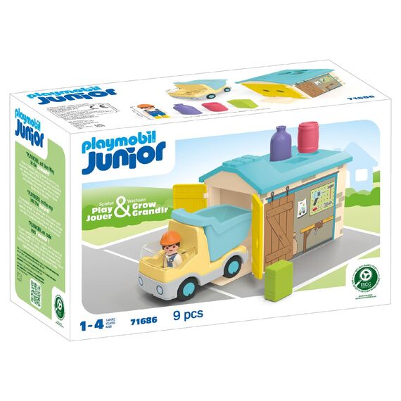 PLAYMOBIL LKW mit Sortiergarage