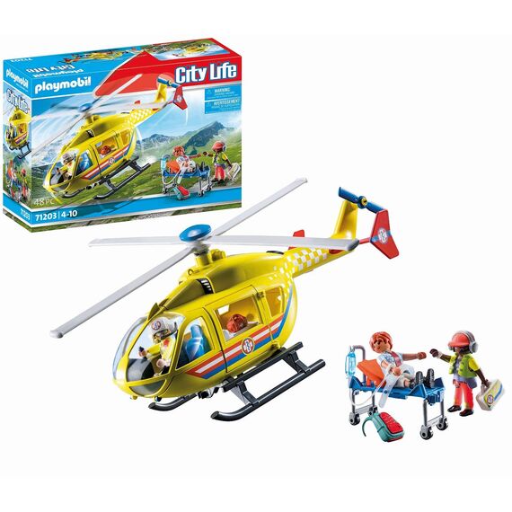 PLAYMOBIL | City Life | Rettungshelikopter | Spielzeug für Kinder ab 4 Jahren | 71203