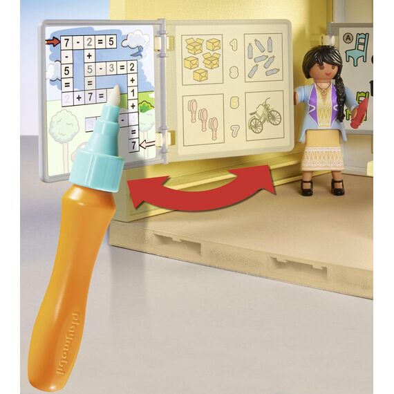 PLAYMOBIL | City Life | Große Schule | mit beweglicher Tafel | Spielzeug für Kinder ab 5 Jahren | 71327