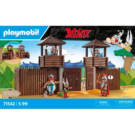 PLAYMOBIL Asterix 71542 Römerlager, spannende Eroberung des Lagers durch die Gallier, inklusive Zaubertrank für mehr Körperkraft, detailreiches Spielzeug für Kinder ab 5 Jahren