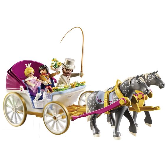 PLAYMOBIL Princess 70449 Romantische Pferdekutsche, Ab 4 Jahren