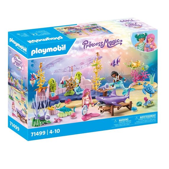 PLAYMOBIL Princess Magic 71499 Unterwasser-Tierpflege der Meeresbewohner, liebevolles Umsorgen der Meerestiere, inklusive Pflegestation, Verband und mehr, vielfältiges Spielzeug für Kinder ab 4 Jahren