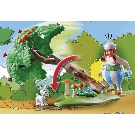 PLAYMOBIL Asterix 71160 Wildschweinjagd, Mit kippbarem Baum, Spielzeug für Kinder ab 5 Jahren
