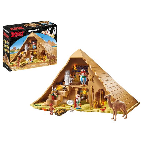 PLAYMOBIL 71148 Asterix: Pyramide des Pharao, Obelix, Asterix, Miraculix, Numerobis, Schraubzieris, Idefix, Spielzeug für Kinder ab 5 Jahren [Exklusiv bei Amazon]