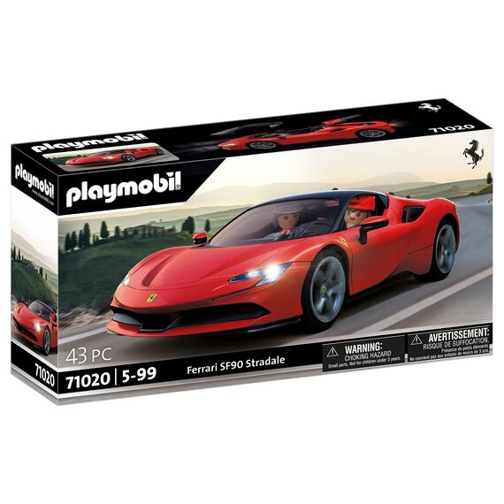 PLAYMOBIL 71020 Ferrari SF90 Stradale mit Lichteffekten, Supersportwagen, Sammlerstück für Autofans, Spielzeug für Sammler und Kinder ab 5 Jahren