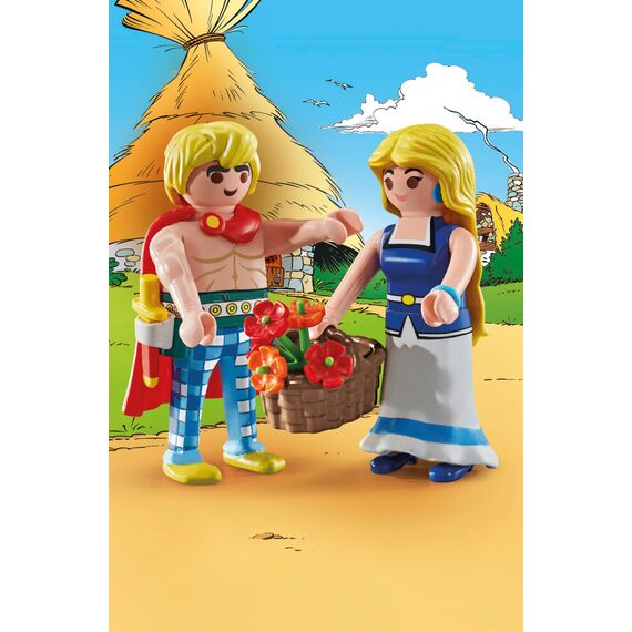 PLAYMOBIL | Asterix | Tragicomix und Falbala | verliebtes Paar aus dem Asterix-Universum | Spielzeug für Kinder ab 5 Jahren | 71544