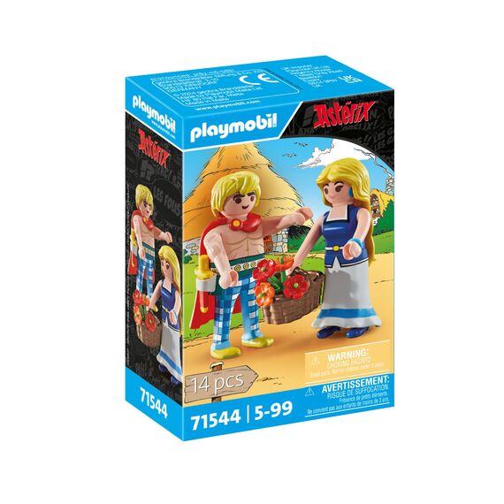 PLAYMOBIL | Asterix | Tragicomix und Falbala | verliebtes Paar aus dem Asterix-Universum | Spielzeug für Kinder ab 5 Jahren | 71544