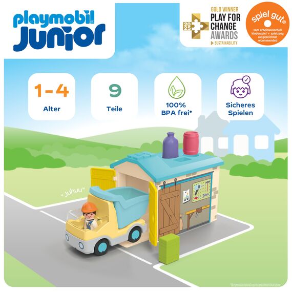 PLAYMOBIL LKW mit Sortiergarage