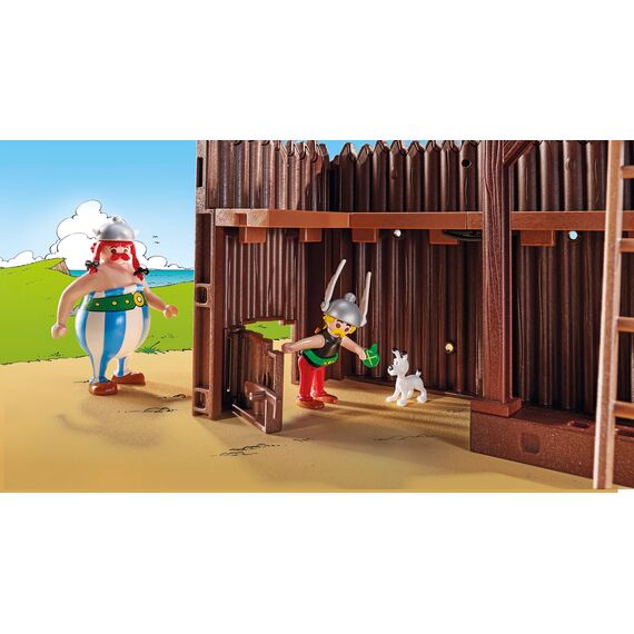 PLAYMOBIL Asterix 71542 Römerlager, spannende Eroberung des Lagers durch die Gallier, inklusive Zaubertrank für mehr Körperkraft, detailreiches Spielzeug für Kinder ab 5 Jahren