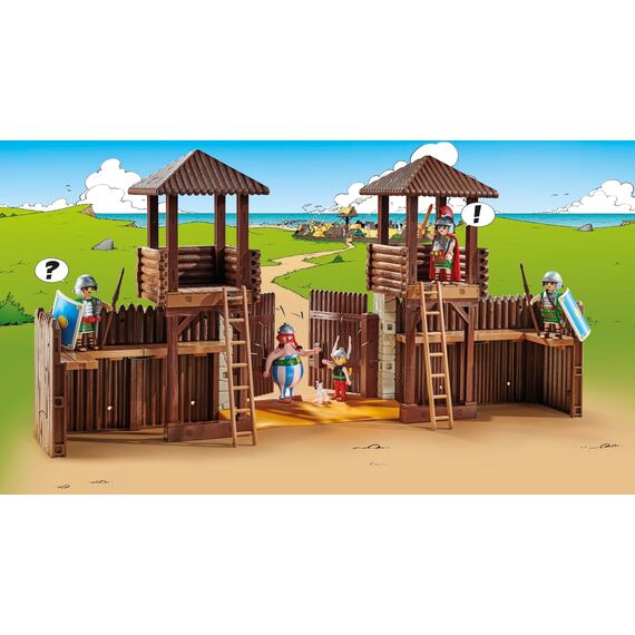 PLAYMOBIL Asterix 71542 Römerlager, spannende Eroberung des Lagers durch die Gallier, inklusive Zaubertrank für mehr Körperkraft, detailreiches Spielzeug für Kinder ab 5 Jahren