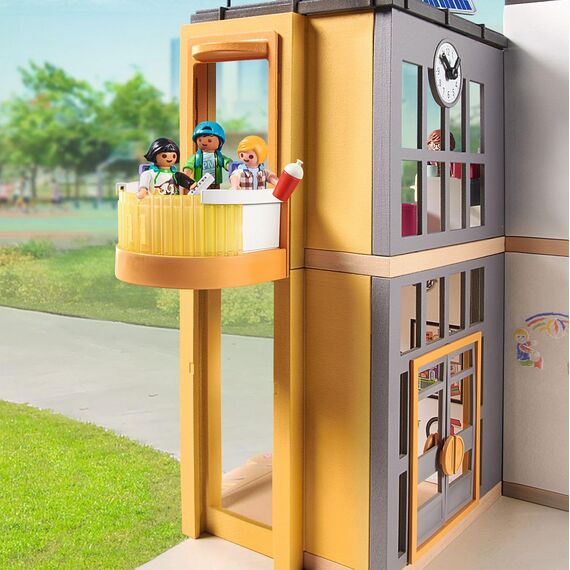PLAYMOBIL | City Life | Große Schule | mit beweglicher Tafel | Spielzeug für Kinder ab 5 Jahren | 71327
