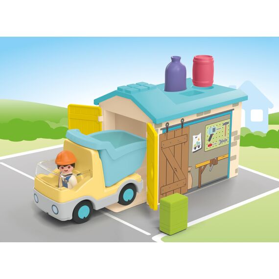 PLAYMOBIL LKW mit Sortiergarage