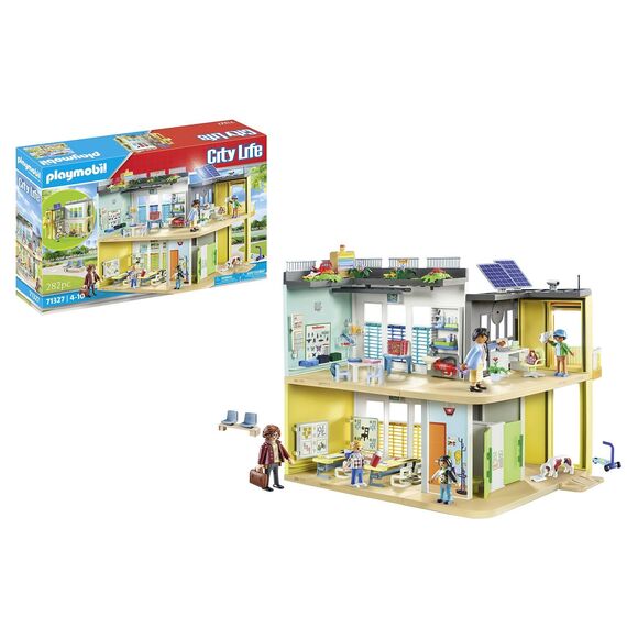 PLAYMOBIL | City Life | Große Schule | mit beweglicher Tafel | Spielzeug für Kinder ab 5 Jahren | 71327