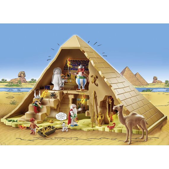 PLAYMOBIL 71148 Asterix: Pyramide des Pharao, Obelix, Asterix, Miraculix, Numerobis, Schraubzieris, Idefix, Spielzeug für Kinder ab 5 Jahren [Exklusiv bei Amazon]