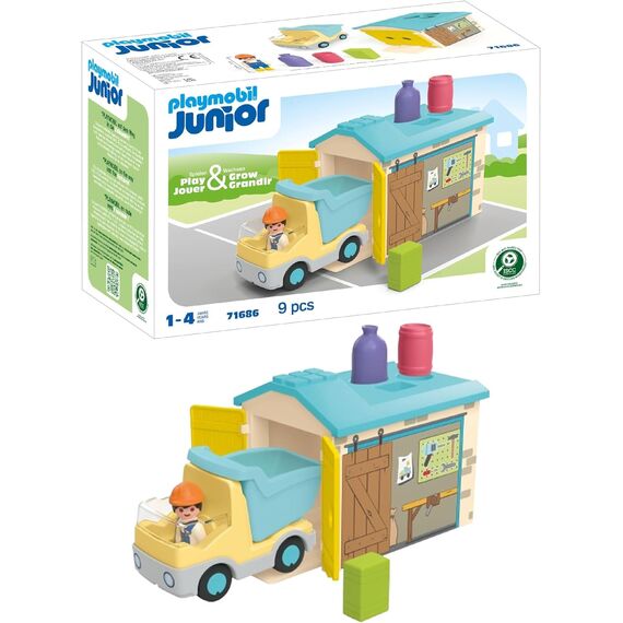 PLAYMOBIL LKW mit Sortiergarage