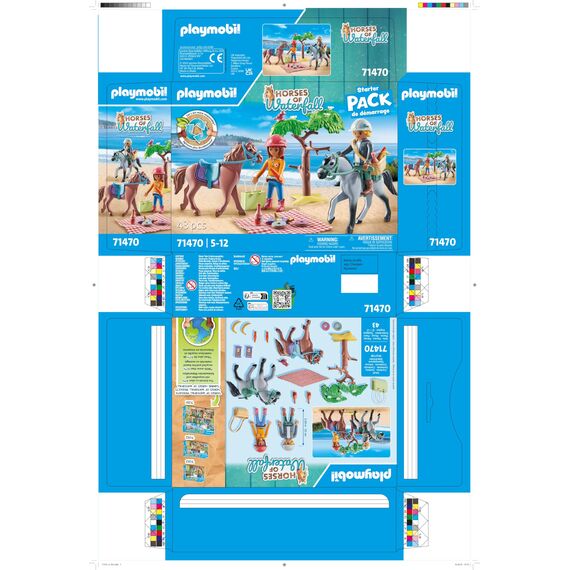 PLAYMOBIL Horses of Waterfall 71470 Reitausflug an den Strand mit Amelia und Ben ab 5 Jahren